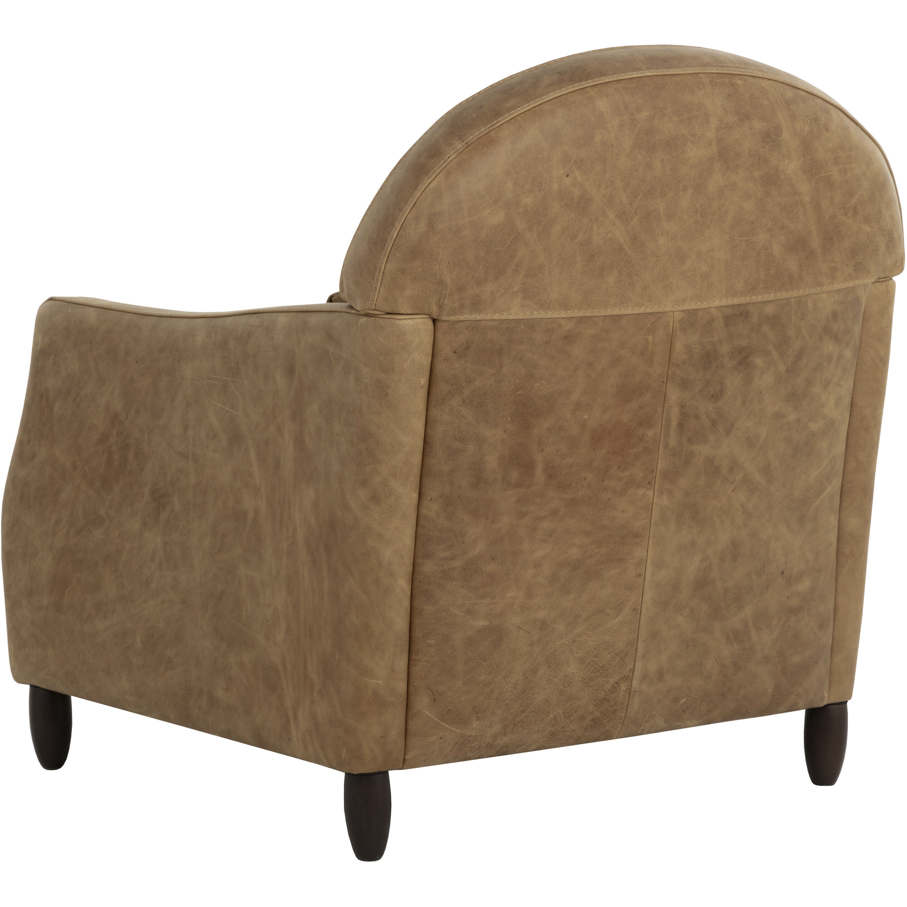 Cynthia Camel Leather Lounge Chair